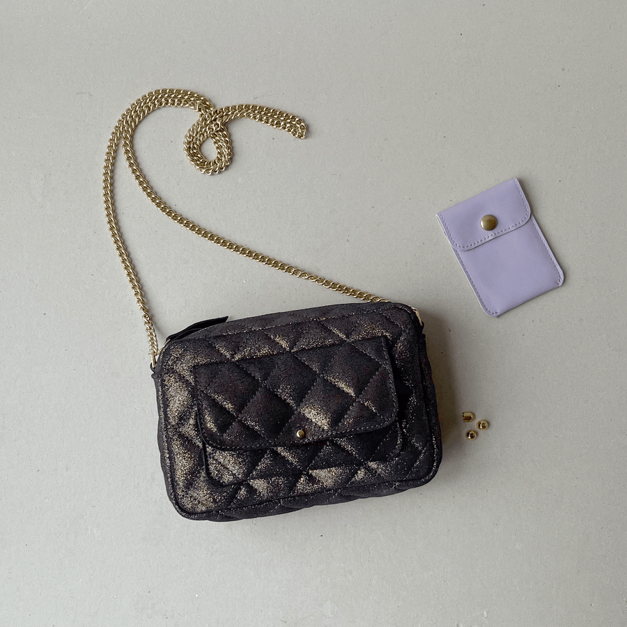 Sac XS matelassé chainette + poche